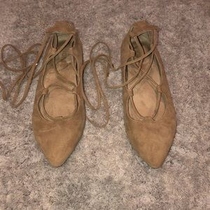 Vionic Orthotic Suede Lace-up Flats - Lucinda